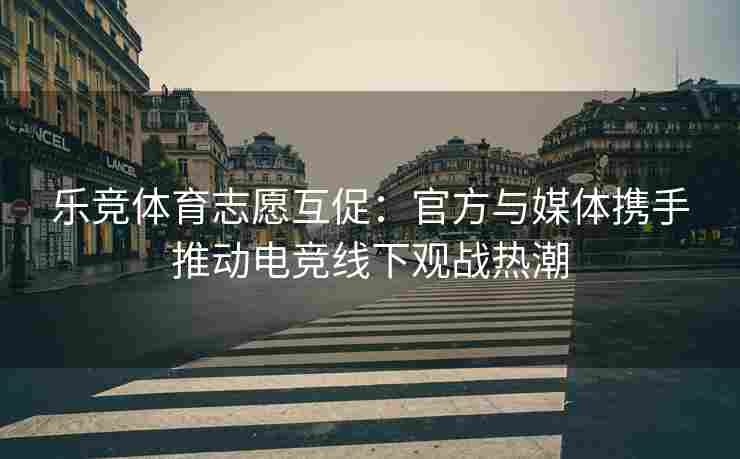乐竞体育志愿互促：官方与媒体携手推动电竞线下观战热潮
